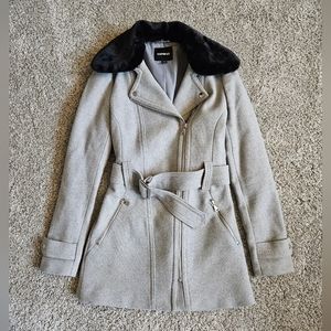 Express Recycled Wool Belted Coat